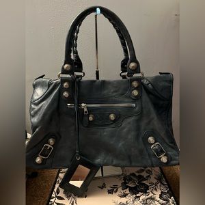 Vintage Balenciaga Arena City Bag with Large Hardware